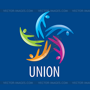 Logo union people - vector clipart