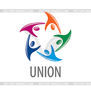 Logo union people - vector image