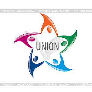 Logo union people - vector clipart