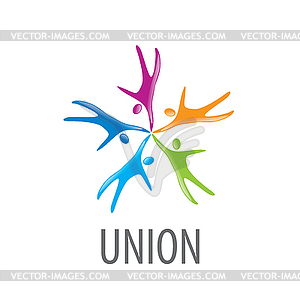 Logo union people - vector clipart