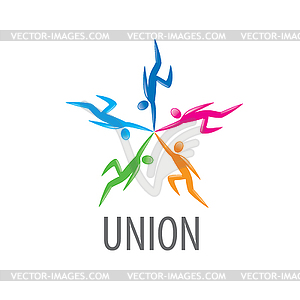 Logo union people - vector clipart