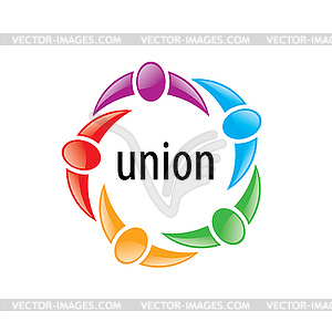 Logo union people - vector clip art