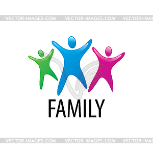 Logo family - color vector clipart