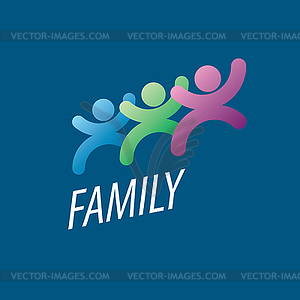 Logo family - color vector clipart