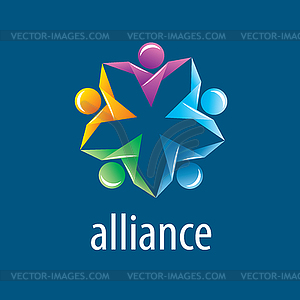 Human Alliance logo - color vector clipart