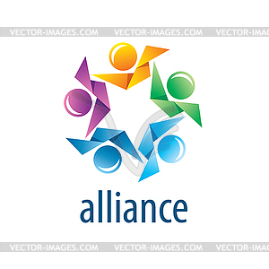 Human Alliance logo - vector clipart