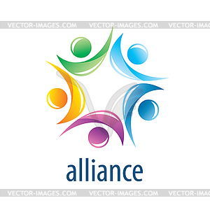 Human Alliance logo - vector clipart