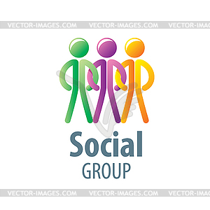 Social Group logo - vector image