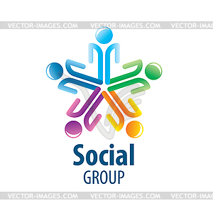 Social Group logo - vector clipart