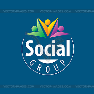 Социальная группа логотип - клипарт в векторе