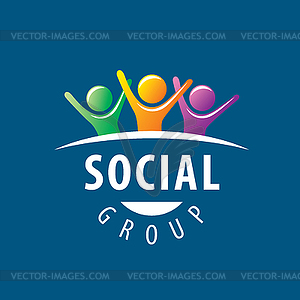 Социальная группа логотип - клипарт в формате EPS