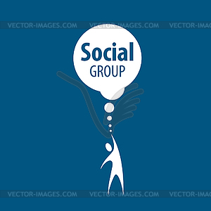 Social Group logo - vector clipart