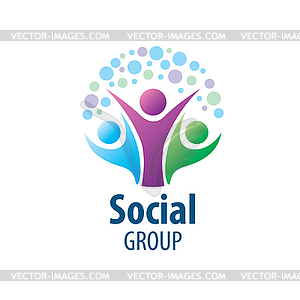 Social Group logo - vector image