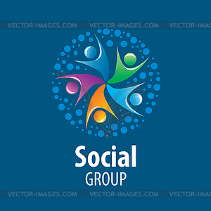 Social Group logo - vector image