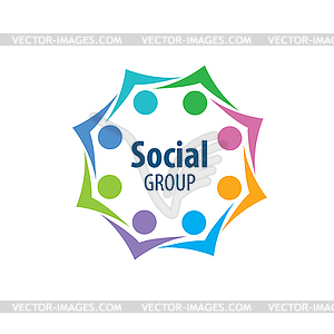 Social Group logo - vector EPS clipart