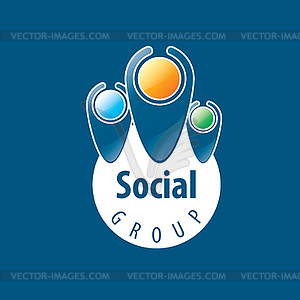 Social Group logo - vector clip art