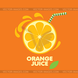 Logo of fresh juice - vector EPS clipart