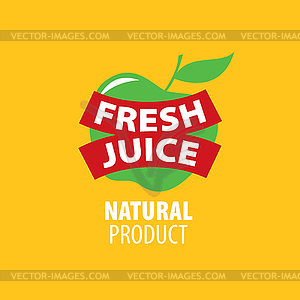 Logo of fresh juice - vector image