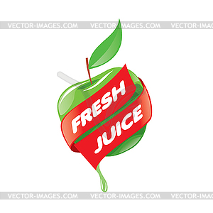 Logo of fresh juice - vector image