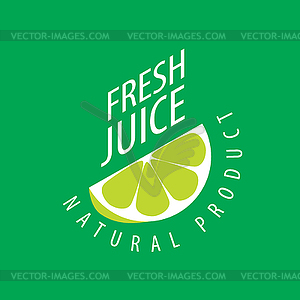 Logo of fresh juice - vector clipart