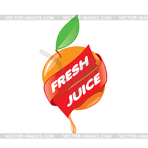 Logo of fresh juice - vector image