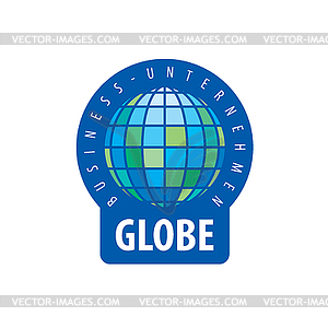 Шаблон логотипа Земли. Глобус знак - клипарт в векторном формате