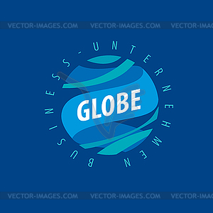 Earth logo template. Globe sign - vector image