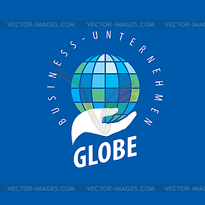 Earth logo template. Globe sign - color vector clipart