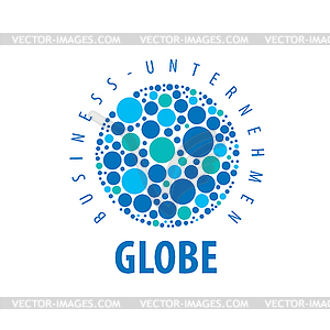 Earth logo template. Globe sign - vector image