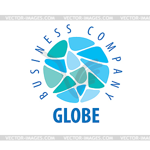 Earth logo template. Globe sign - vector image