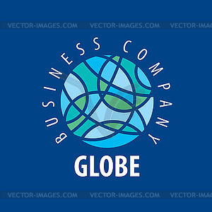 Earth logo template. Globe sign - vector clipart