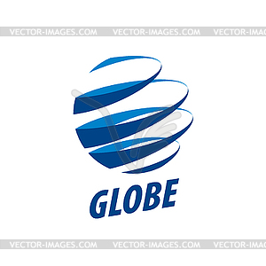 Earth logo template. Globe sign - vector image
