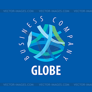 Шаблон логотипа Земли. Глобус знак - векторный графический клипарт