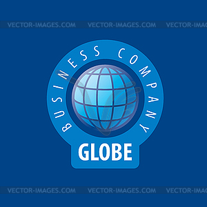 Earth logo template. Globe sign - vector clip art
