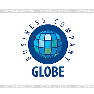 Earth logo template. Globe sign - vector image