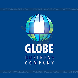 Earth logo template. Globe sign - vector clipart