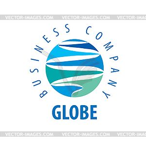 Earth logo template. Globe sign - vector clipart