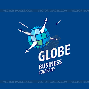 Earth logo template. Globe sign - vector clipart