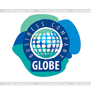 Earth logo template. Globe sign - vector image