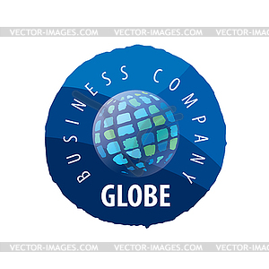 Earth logo template. Globe sign - vector clip art