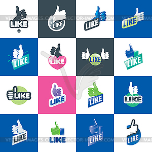 Logo like - vector clip art