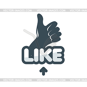 Logo like - vector clip art