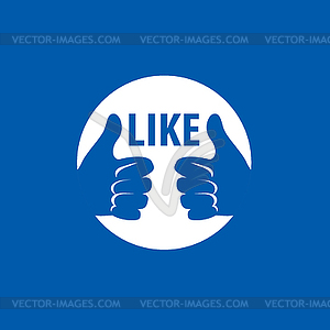 Logo like - vector image