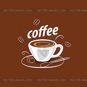 Logo for coffee - vector clip art