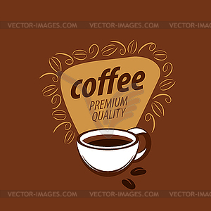 Logo for coffee - royalty-free vector clipart