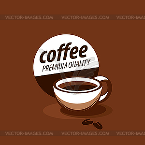 Логотип для кофе - рисунок в векторе