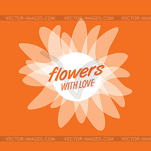 Flower logo - vector EPS clipart