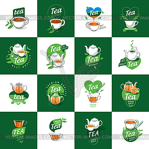 Logo tea - vector clipart