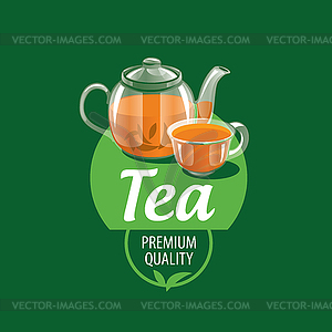 Logo tea - vector clipart