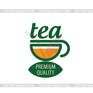 Логотип чай - клипарт в векторе / векторное изображение